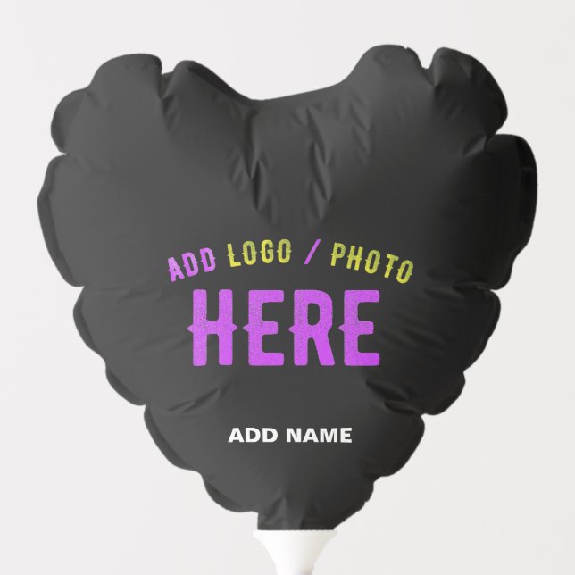 STYLISH MODERN CUSTOMIZABLE BLACK VERIFIED BRANDED BALLOON (Front)
