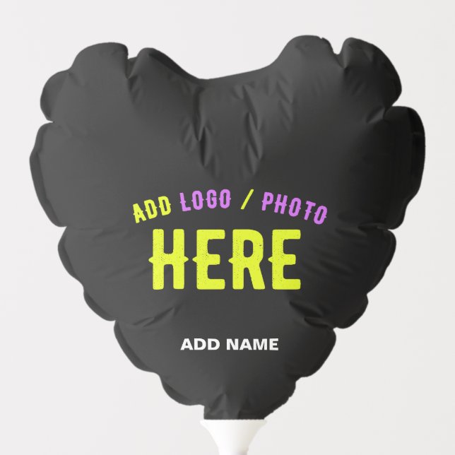 STYLISH MODERN CUSTOMIZABLE BLACK VERIFIED BRANDED BALLOON (Front)