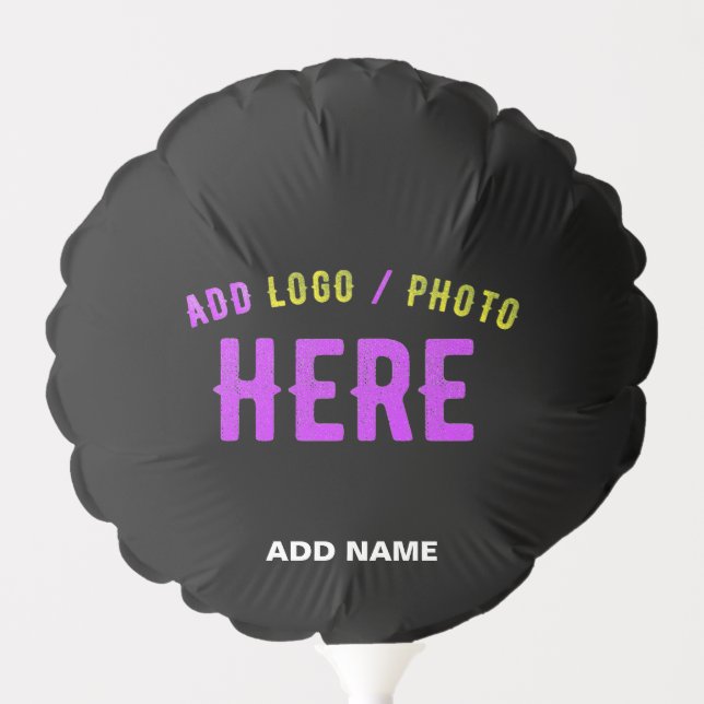 STYLISH MODERN CUSTOMIZABLE BLACK VERIFIED BRANDED BALLOON (Front)