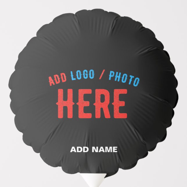 STYLISH MODERN CUSTOMIZABLE BLACK VERIFIED BRANDED BALLOON (Front)