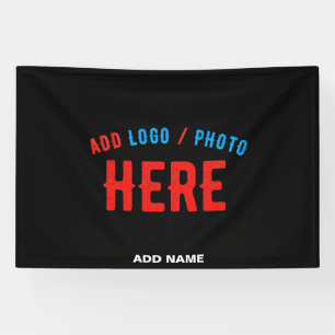 STYLISH MODERN CUSTOMIZABLE BLACK VERIFIED BRANDED BANNER