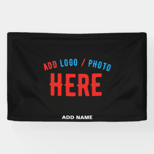 STYLISH MODERN CUSTOMIZABLE BLACK VERIFIED BRANDED BANNER