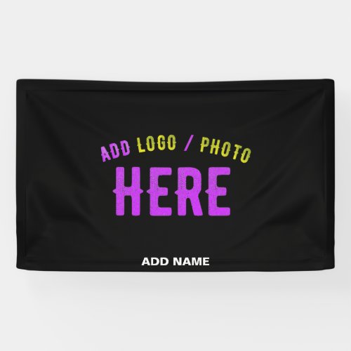 STYLISH MODERN CUSTOMIZABLE BLACK VERIFIED BRANDED BANNER