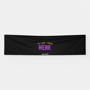 STYLISH MODERN CUSTOMIZABLE BLACK VERIFIED BRANDED BANNER