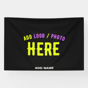 STYLISH MODERN CUSTOMIZABLE BLACK VERIFIED BRANDED BANNER