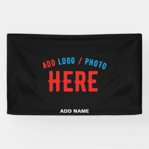 STYLISH MODERN CUSTOMIZABLE BLACK VERIFIED BRANDED BANNER