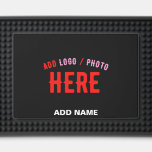 STYLISH MODERN CUSTOMIZABLE BLACK VERIFIED BRANDED BAR MAT 