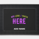 STYLISH MODERN CUSTOMIZABLE BLACK VERIFIED BRANDED BAR MAT 