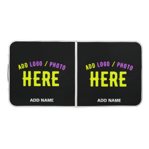 STYLISH MODERN CUSTOMIZABLE BLACK VERIFIED BRANDED BEER PONG TABLE