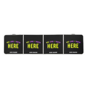 STYLISH MODERN CUSTOMIZABLE BLACK VERIFIED BRANDED BEER PONG TABLE