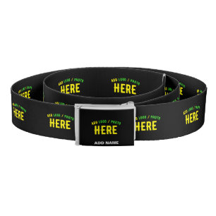 STYLISH MODERN CUSTOMIZABLE BLACK VERIFIED BRANDED BELT