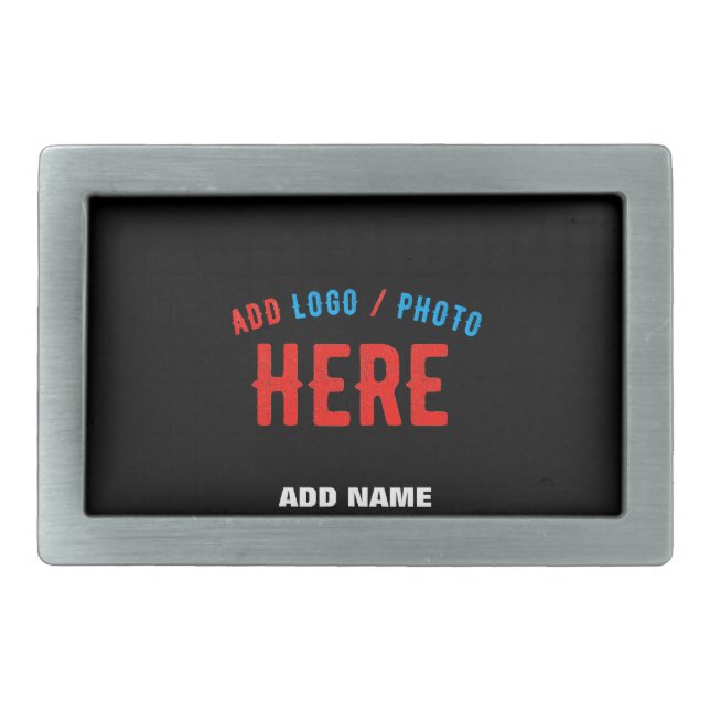 STYLISH MODERN CUSTOMIZABLE BLACK VERIFIED BRANDED BELT BUCKLE (Front)