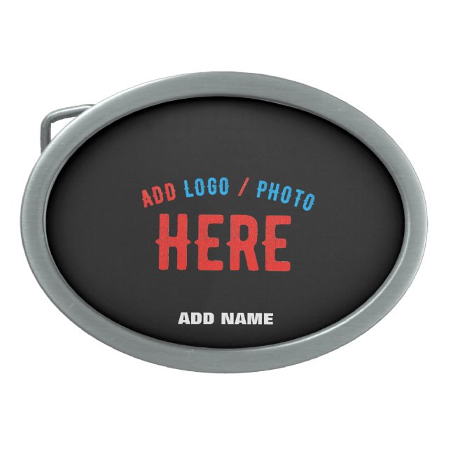 STYLISH MODERN CUSTOMIZABLE BLACK VERIFIED BRANDED BELT BUCKLE (Front)