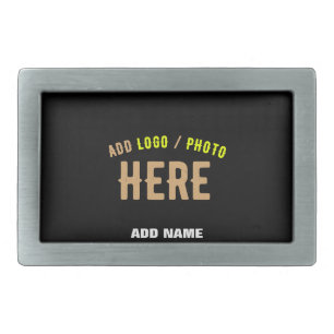 STYLISH MODERN CUSTOMIZABLE BLACK VERIFIED BRANDED BELT BUCKLE