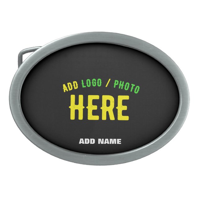 STYLISH MODERN CUSTOMIZABLE BLACK VERIFIED BRANDED BELT BUCKLE (Front)