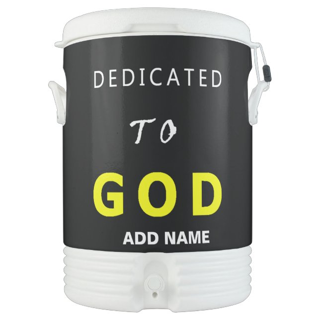 STYLISH MODERN CUSTOMIZABLE BLACK VERIFIED BRANDED BEVERAGE COOLER (Front)