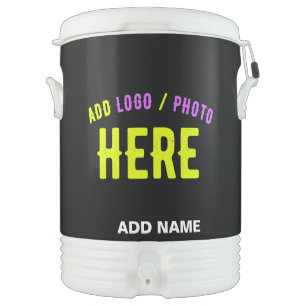 STYLISH MODERN CUSTOMIZABLE BLACK VERIFIED BRANDED BEVERAGE COOLER