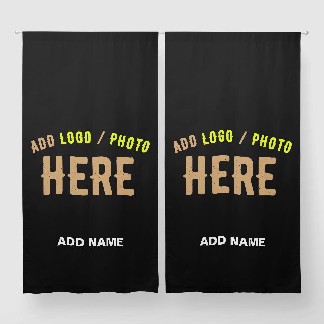 STYLISH MODERN CUSTOMIZABLE BLACK VERIFIED BRANDED BLACKOUT CURTAINS (Pair)