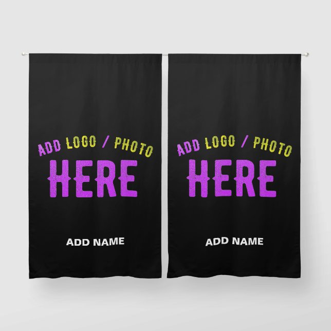 STYLISH MODERN CUSTOMIZABLE BLACK VERIFIED BRANDED BLACKOUT CURTAINS (Pair)