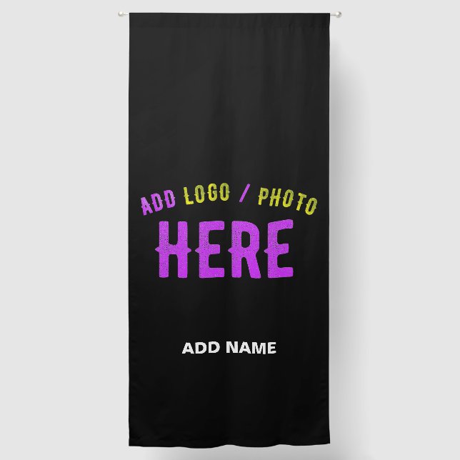 STYLISH MODERN CUSTOMIZABLE BLACK VERIFIED BRANDED BLACKOUT CURTAINS (Front)