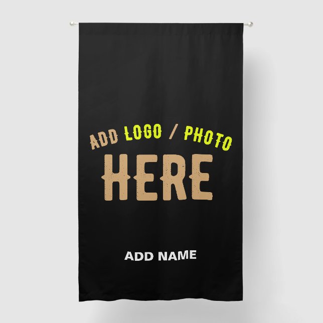 STYLISH MODERN CUSTOMIZABLE BLACK VERIFIED BRANDED BLACKOUT CURTAINS (Front)