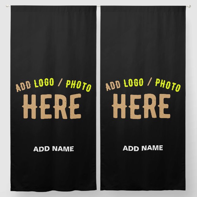 STYLISH MODERN CUSTOMIZABLE BLACK VERIFIED BRANDED BLACKOUT CURTAINS (Pair)