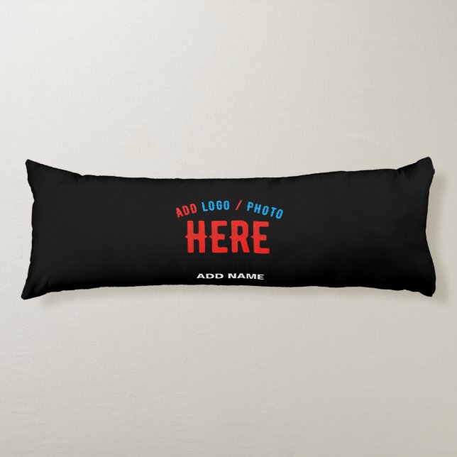 STYLISH MODERN CUSTOMIZABLE BLACK VERIFIED BRANDED BODY PILLOW (Front)