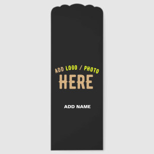 STYLISH MODERN CUSTOMIZABLE BLACK VERIFIED BRANDED BOOKMARKS