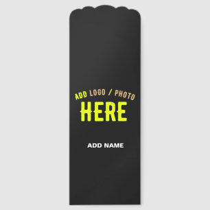 STYLISH MODERN CUSTOMIZABLE BLACK VERIFIED BRANDED BOOKMARKS
