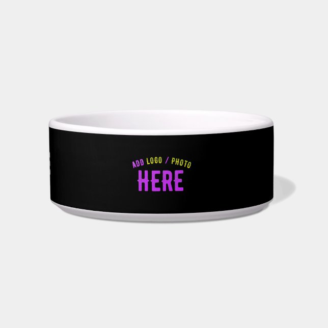 STYLISH MODERN CUSTOMIZABLE BLACK VERIFIED BRANDED BOWL (Front)