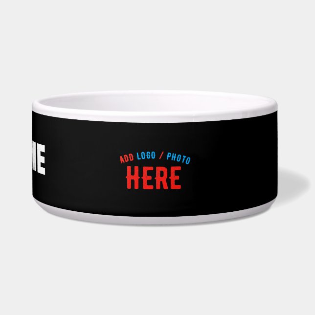 STYLISH MODERN CUSTOMIZABLE BLACK VERIFIED BRANDED BOWL (Front)