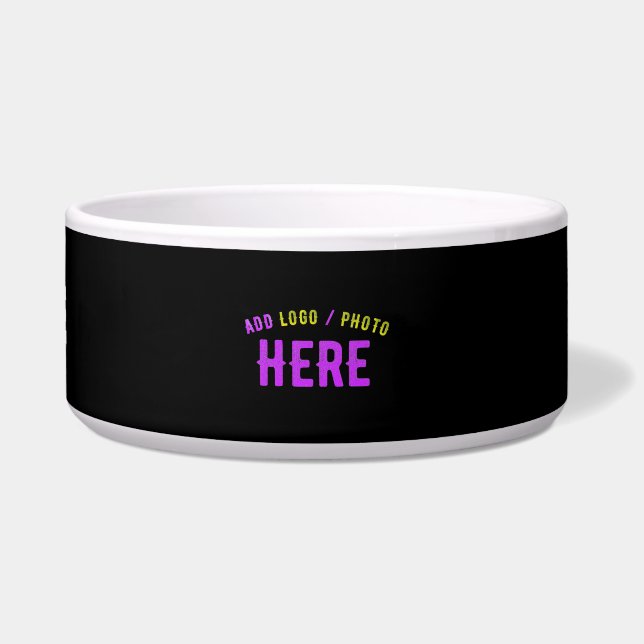 STYLISH MODERN CUSTOMIZABLE BLACK VERIFIED BRANDED BOWL (Front)