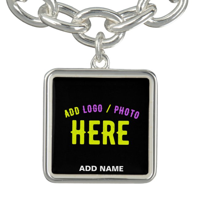 STYLISH MODERN CUSTOMIZABLE BLACK VERIFIED BRANDED BRACELET (Design)