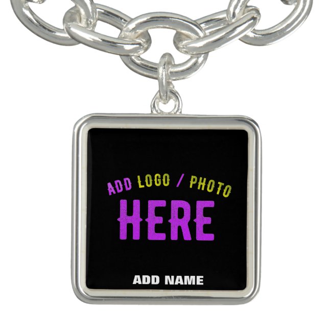 STYLISH MODERN CUSTOMIZABLE BLACK VERIFIED BRANDED BRACELET (Design)