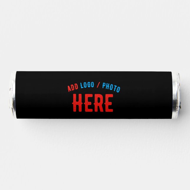 STYLISH MODERN CUSTOMIZABLE BLACK VERIFIED BRANDED BREATH SAVERS® MINTS (Front)
