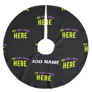 STYLISH MODERN CUSTOMIZABLE BLACK VERIFIED BRANDED BRUSHED POLYESTER TREE SKIRT