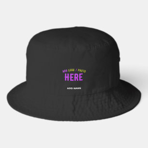 STYLISH MODERN CUSTOMIZABLE BLACK VERIFIED BRANDED BUCKET HAT