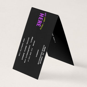 STYLISH MODERN CUSTOMIZABLE BLACK VERIFIED BRANDED BUSINESS CARD