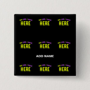 STYLISH MODERN CUSTOMIZABLE BLACK VERIFIED BRANDED BUTTON