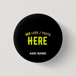 STYLISH MODERN CUSTOMIZABLE BLACK VERIFIED BRANDED BUTTON