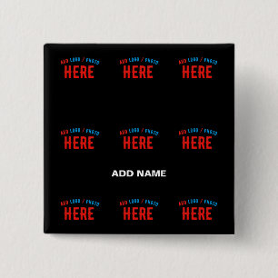 STYLISH MODERN CUSTOMIZABLE BLACK VERIFIED BRANDED BUTTON