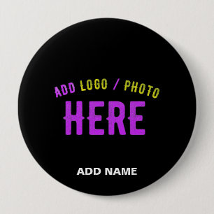 STYLISH MODERN CUSTOMIZABLE BLACK VERIFIED BRANDED BUTTON