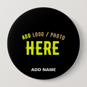 STYLISH MODERN CUSTOMIZABLE BLACK VERIFIED BRANDED BUTTON