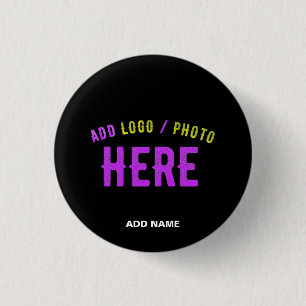 STYLISH MODERN CUSTOMIZABLE BLACK VERIFIED BRANDED BUTTON