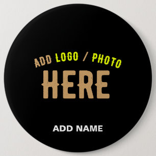 STYLISH MODERN CUSTOMIZABLE BLACK VERIFIED BRANDED BUTTON