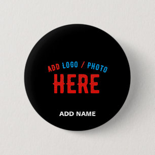 STYLISH MODERN CUSTOMIZABLE BLACK VERIFIED BRANDED BUTTON