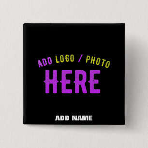 STYLISH MODERN CUSTOMIZABLE BLACK VERIFIED BRANDED BUTTON