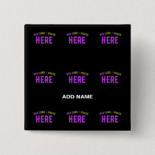 STYLISH MODERN CUSTOMIZABLE BLACK VERIFIED BRANDED BUTTON