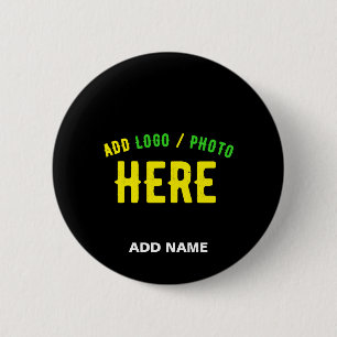 STYLISH MODERN CUSTOMIZABLE BLACK VERIFIED BRANDED BUTTON