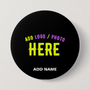 STYLISH MODERN CUSTOMIZABLE BLACK VERIFIED BRANDED BUTTON